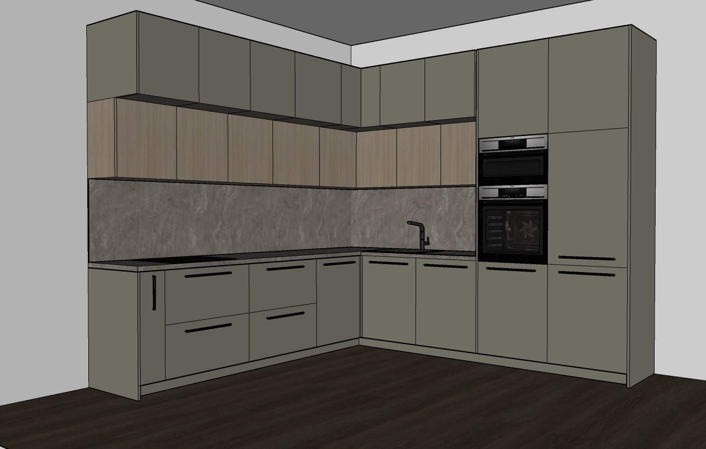 With Top Cabinets
